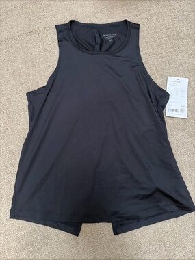 Athleta Black solar UPF Tank Sleeveless Active Top shirt 2XS XXS NWT NEW